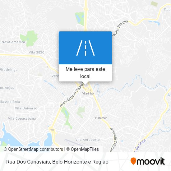 Rua Dos Canaviais mapa