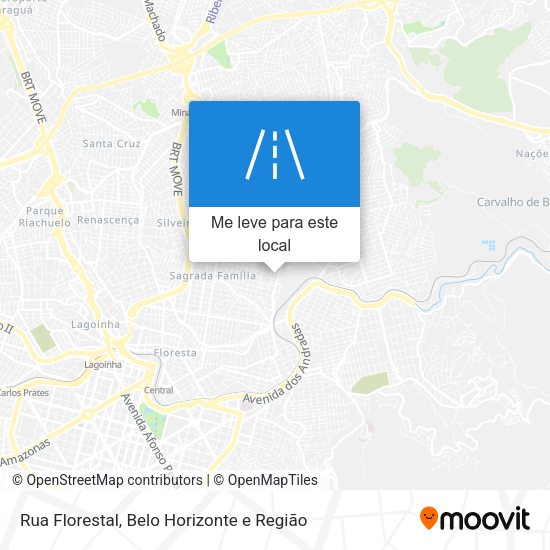 Rua Florestal mapa