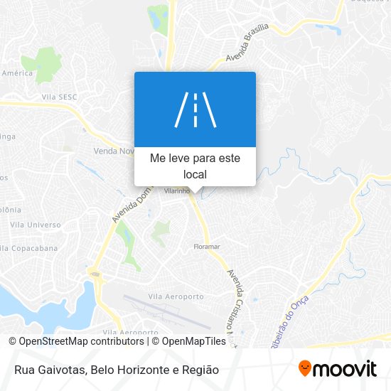 Rua Gaivotas mapa
