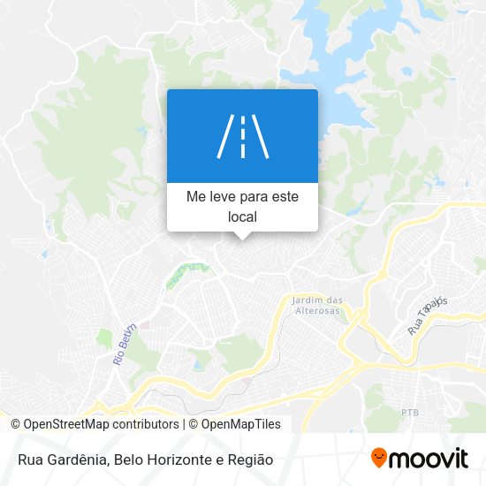 Rua Gardênia mapa