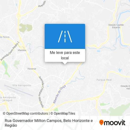 Rua Governador Milton Campos mapa