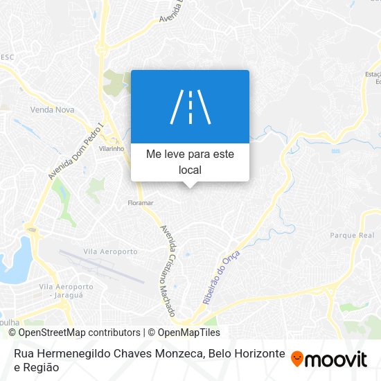 Rua Hermenegildo Chaves Monzeca mapa