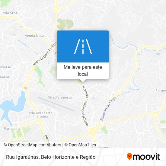 Rua Igaraúnas mapa