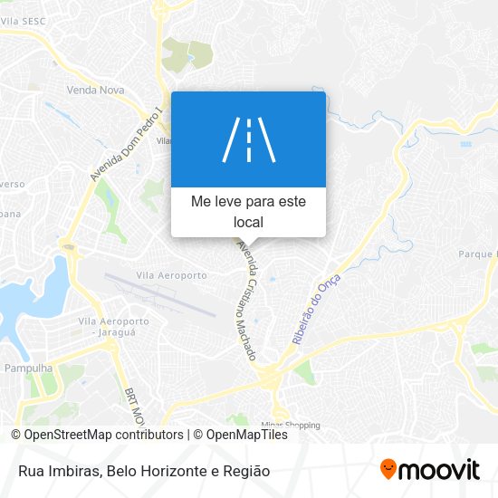 Rua Imbiras mapa
