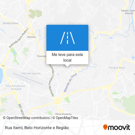 Rua Itami mapa