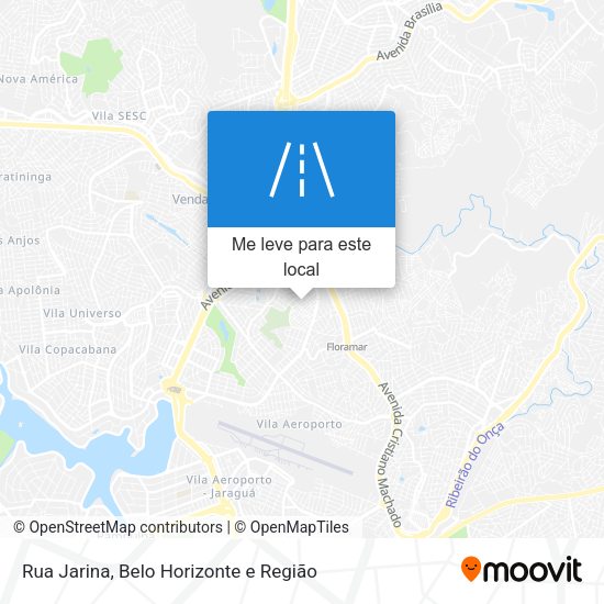 Rua Jarina mapa