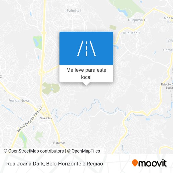 Rua Joana Dark mapa