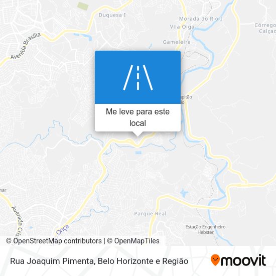Rua Joaquim Pimenta mapa