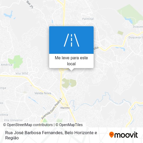 Rua José Barbosa Fernandes mapa