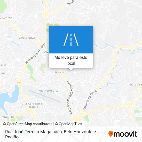 Rua José Ferreira Magalhães mapa