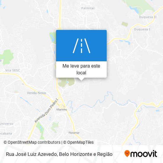 Rua José Luiz Azevedo mapa