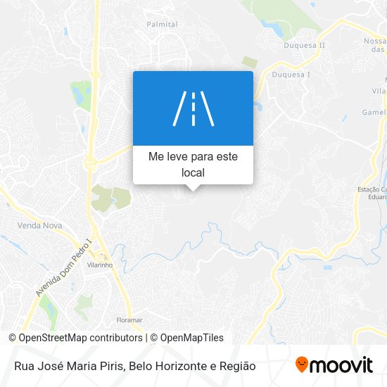 Rua José Maria Piris mapa