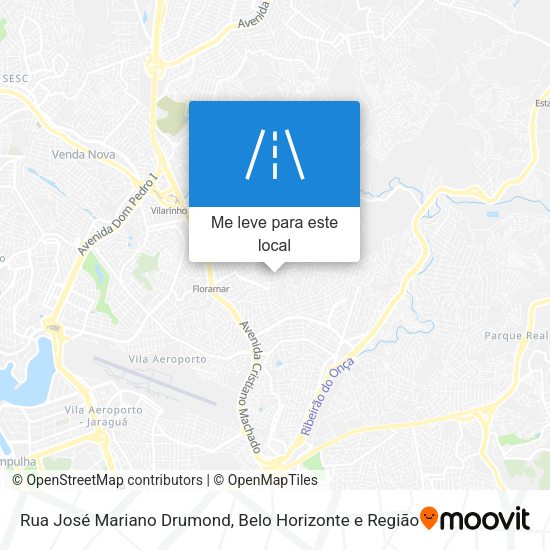 Rua José Mariano Drumond mapa