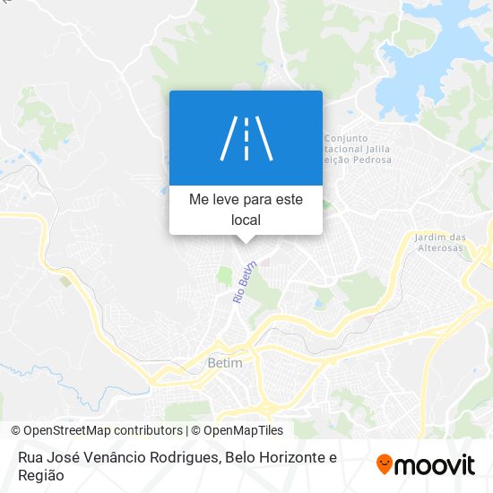 Rua José Venâncio Rodrigues mapa