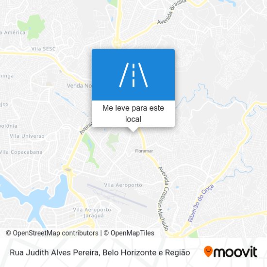 Rua Judith Alves Pereira mapa