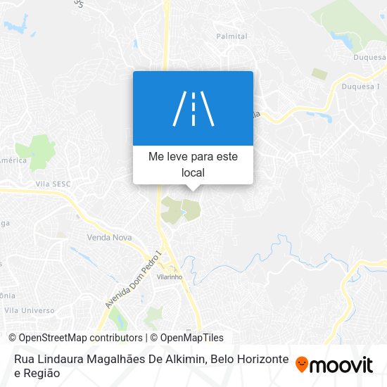 Rua Lindaura Magalhães De Alkimin mapa