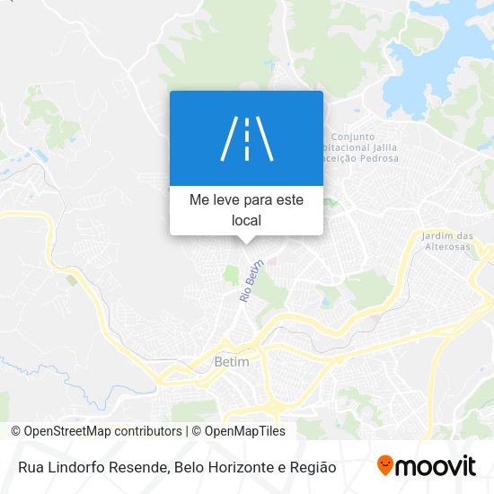 Rua Lindorfo Resende mapa