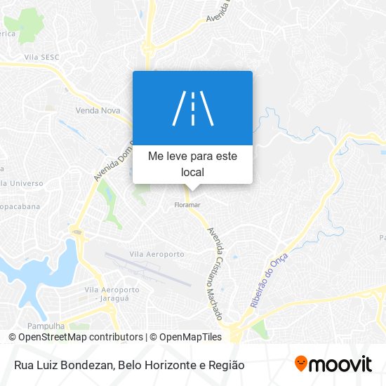 Rua Luiz Bondezan mapa