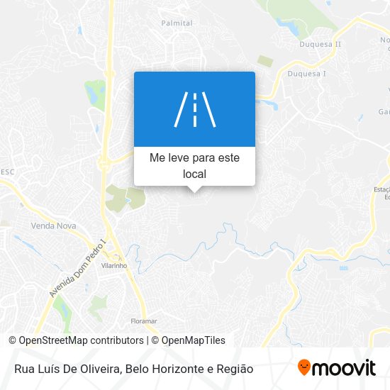 Rua Luís De Oliveira mapa