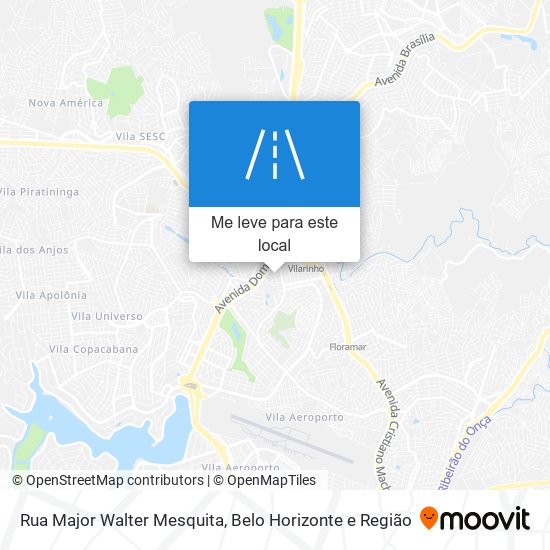Rua Major Walter Mesquita mapa