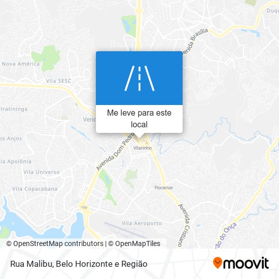 Rua Malibu mapa