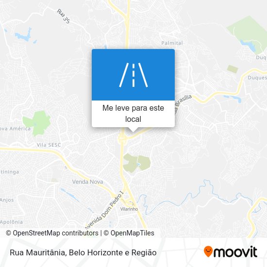 Rua Mauritânia mapa