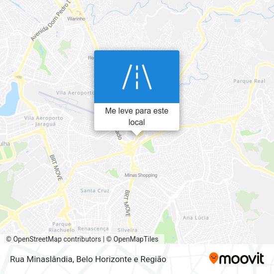 Rua Minaslândia mapa