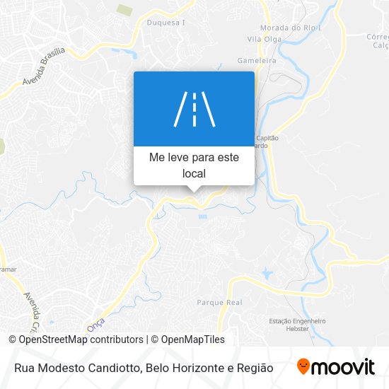 Rua Modesto Candiotto mapa