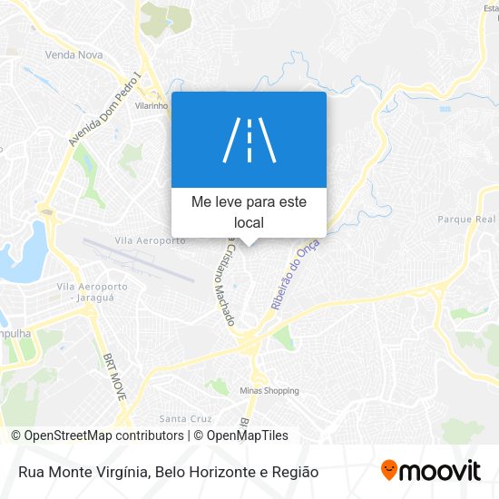 Rua Monte Virgínia mapa