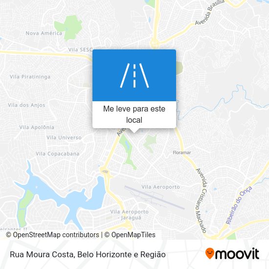 Rua Moura Costa mapa
