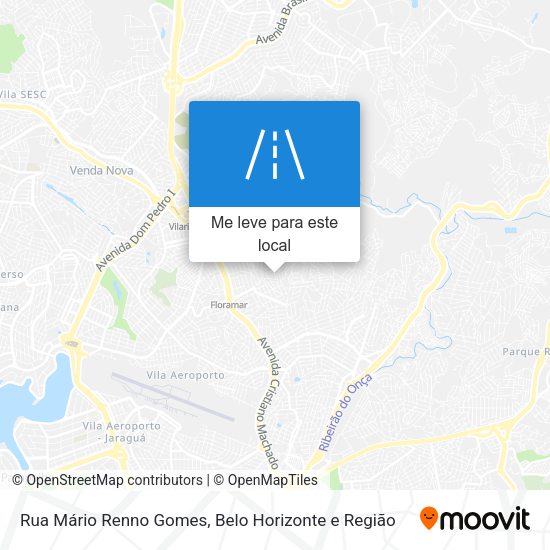 Rua Mário Renno Gomes mapa