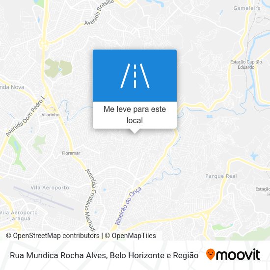 Rua Mundica Rocha Alves mapa