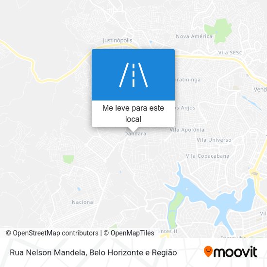 Rua Nelson Mandela mapa