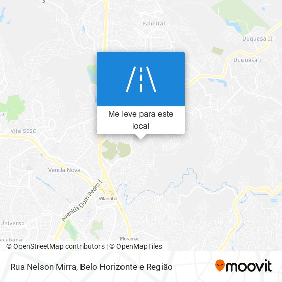 Rua Nelson Mirra mapa