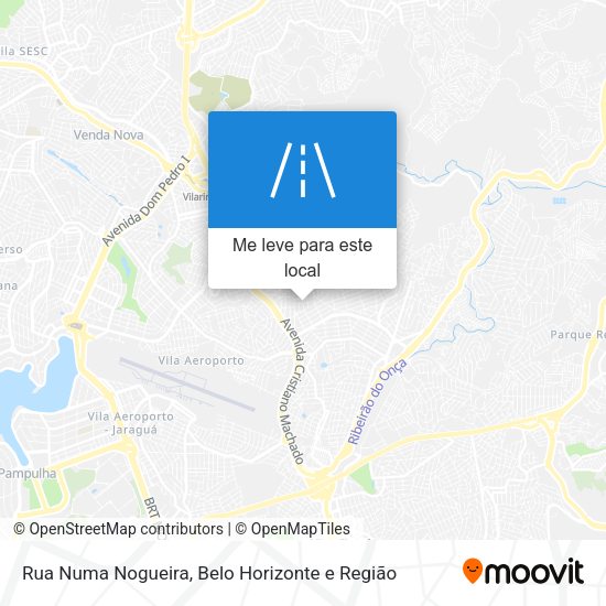 Rua Numa Nogueira mapa