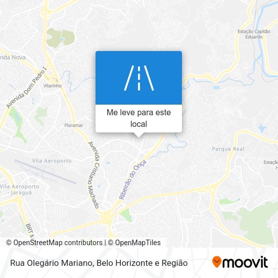 Rua Olegário Mariano mapa