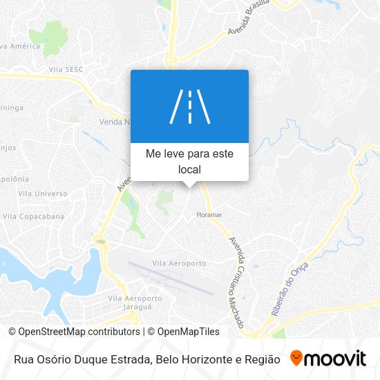 Rua Osório Duque Estrada mapa