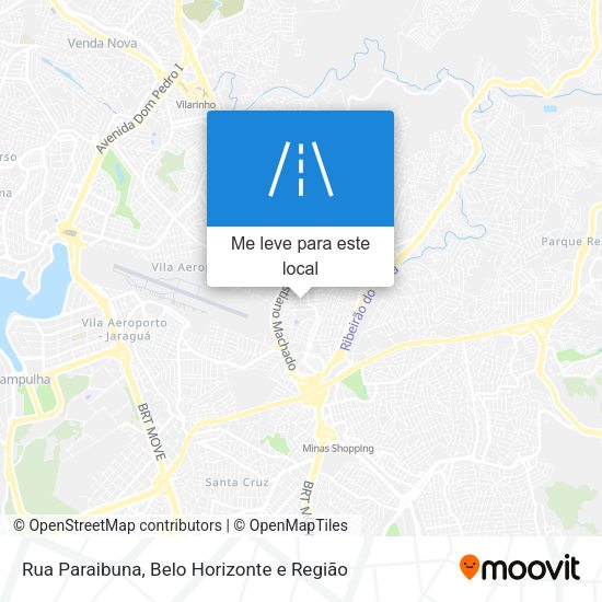 Rua Paraibuna mapa