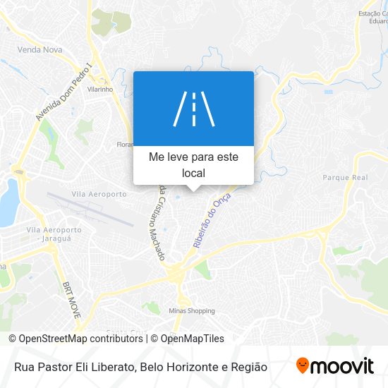Rua Pastor Eli Liberato mapa