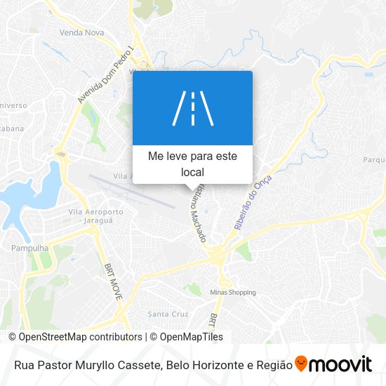 Rua Pastor Muryllo Cassete mapa