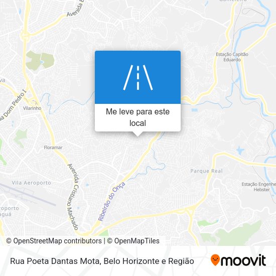 Rua Poeta Dantas Mota mapa