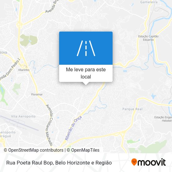 Rua Poeta Raul Bop mapa