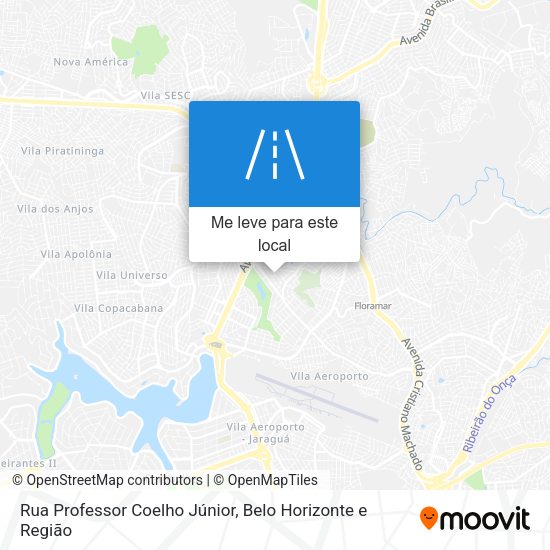 Rua Professor Coelho Júnior mapa