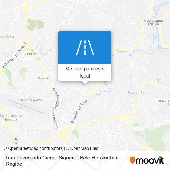 Rua Reverendo Cícero Siqueira mapa