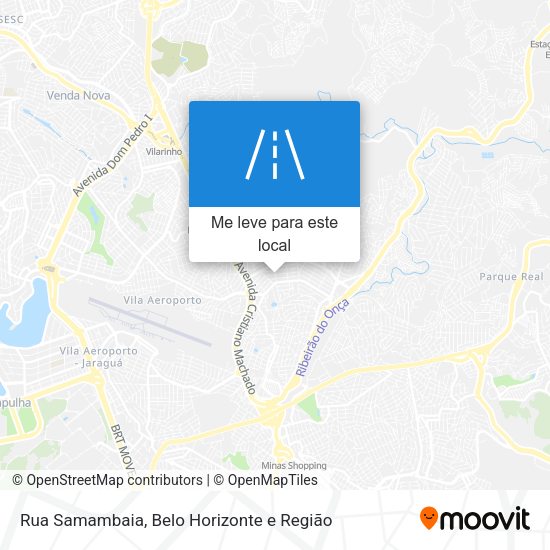 Rua Samambaia mapa
