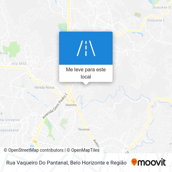 Rua Vaqueiro Do Pantanal mapa