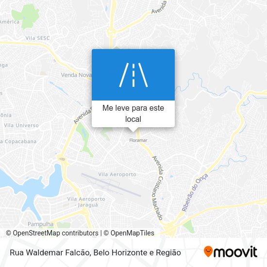 Rua Waldemar Falcão mapa