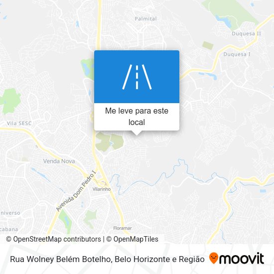 Rua Wolney Belém Botelho mapa