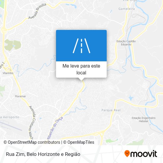 Rua Zim mapa