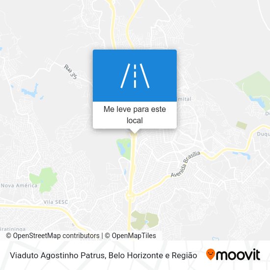Viaduto Agostinho Patrus mapa